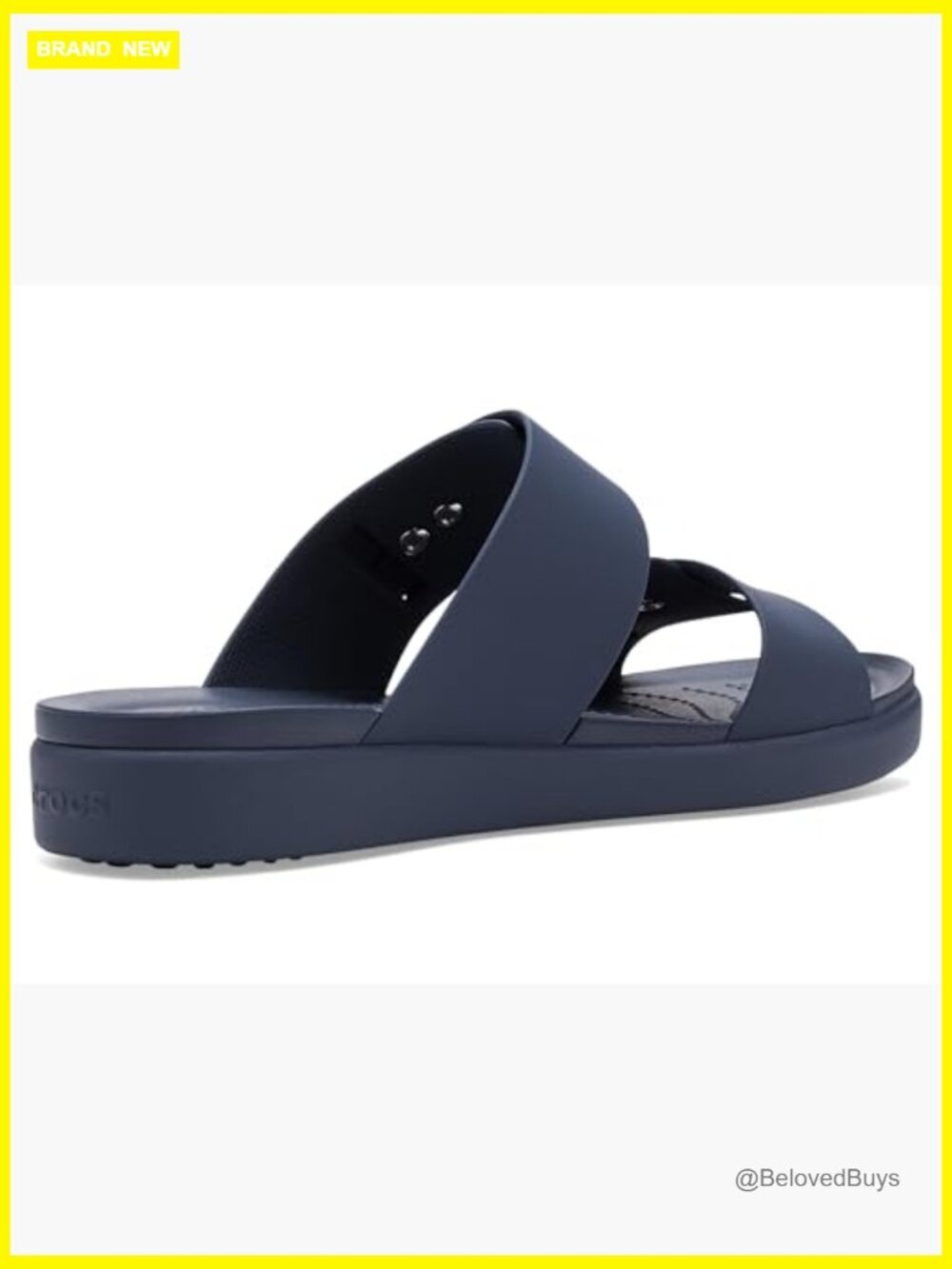Women's Brooklyn Buckle Low Slide Sandals, Slip-On, TPU Upper, Rubber Sole - Picture 3 of 7